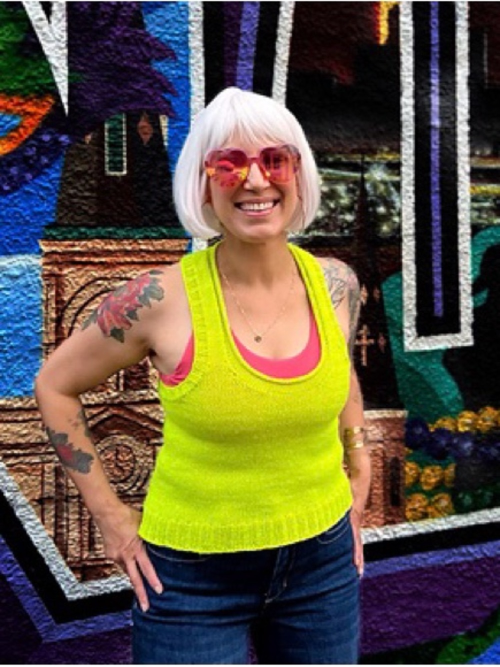 Handknit Racerback Tank - Picture 6 of 6